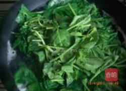 菠菜拌平菇的做法图解4