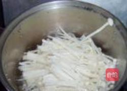 凉拌鸡丝金针菇的做法图解6