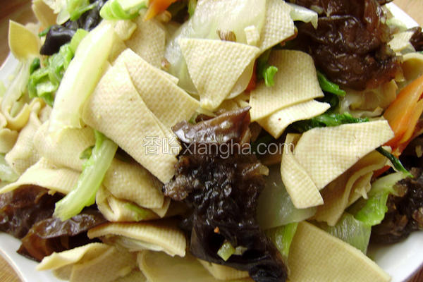 白菜烧干豆腐