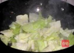 清炒包菜的做法图解4