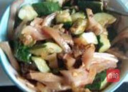 红油猪耳拌黄瓜的做法图解6