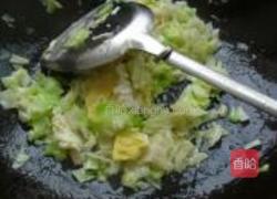 包菜蛋炒饭的做法图解5