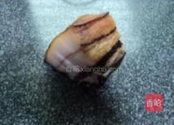 腊肉炒菜心的做法图解3