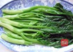 家常白灼芥蓝的做法图解4