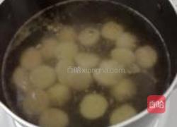 青菜豆腐鱼丸汤的做法图解2