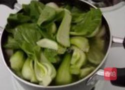 青菜豆腐鱼丸汤的做法图解4