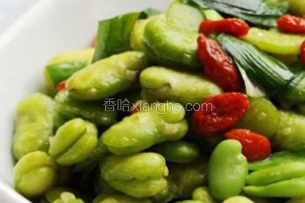 蚕豆炒枸杞
