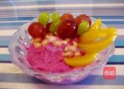 水果紫薯酸奶的做法图解3