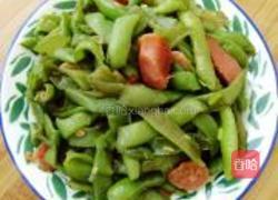 香肠炒豆角的做法图解8