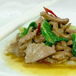 小白菜心炒猪肝的做法[图]
