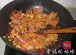 酢广椒炒腊肉的做法图解8
