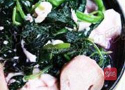 苋菜草菇嫩豆腐的做法图解5