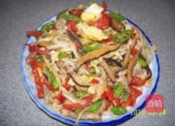 辣椒肉丝炒面的做法图解7