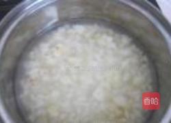 小白菜鸡肝粥的做法图解6