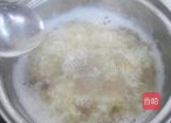 小白菜鸡肝粥的做法图解8