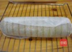 紫薯绿茶蛋糕卷的做法图解16