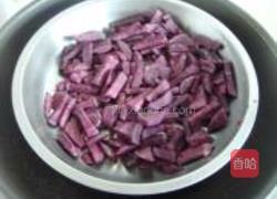 紫薯绿茶蛋糕卷的做法图解1