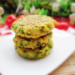 豆渣韭菜玉米饼的做法[图]