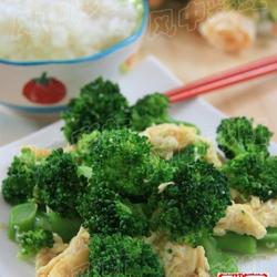 西兰花炒鸡蛋的做法[图]