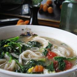 野菜热汤面的做法[图]