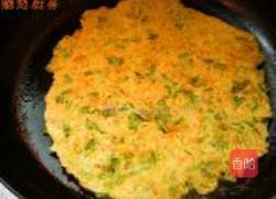 芹菜叶胡萝卜煎饼的做法图解9