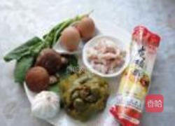 红油榨菜肉丝面的做法图解1