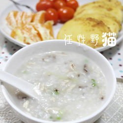 香菇鸡肉粥的做法[图]