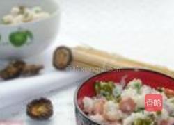 腊肠青豆双米饭的做法图解5