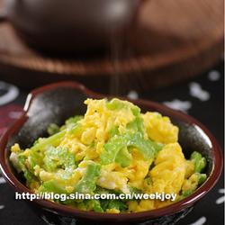 苦瓜炒鸡蛋的做法[图]