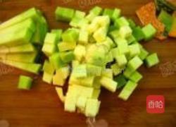 南瓜肉粒炒饭的做法图解2