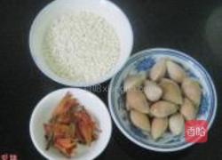 百合花白果糯米粥的做法图解1