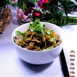 尖椒榨菜饸饹面的做法[图]