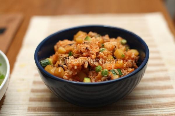 泡菜土豆什锦炒饭