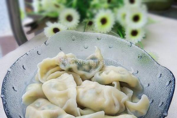 葱花鸡蛋水饺