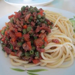 长豆角肉酱意面的做法[图]