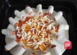 菠萝火腿花边比萨的做法图解10