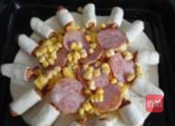 菠萝火腿花边比萨的做法图解13