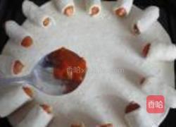 菠萝火腿花边比萨的做法图解9