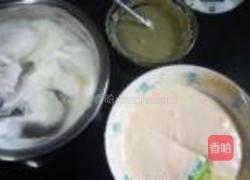 抹茶红豆戚风的做法图解10