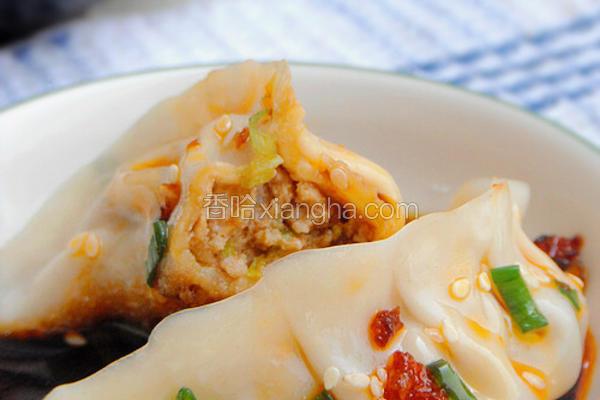 芹菜鲜肉煎饺