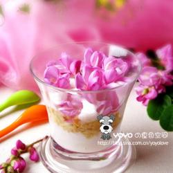 槐花牛舌酥酸乳酪的做法[图]