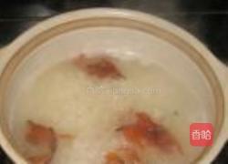 百合花鸡蛋粥的做法图解3