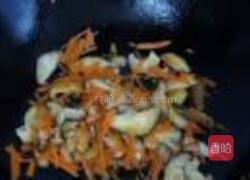 胡萝卜青菜炒饭的做法图解4