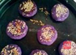 蜂蜜紫薯豆沙饼的做法图解14