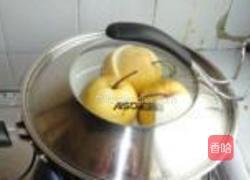 冰糖红枣蒸雪梨的做法图解12