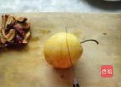 冰糖红枣蒸雪梨的做法图解4