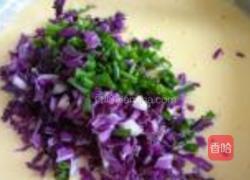 紫甘蓝蛋饼的做法图解8