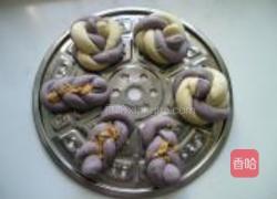 紫薯肉松麻花卷的做法图解12