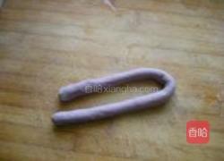 紫薯肉松麻花卷的做法图解6