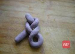 紫薯肉松麻花卷的做法图解9